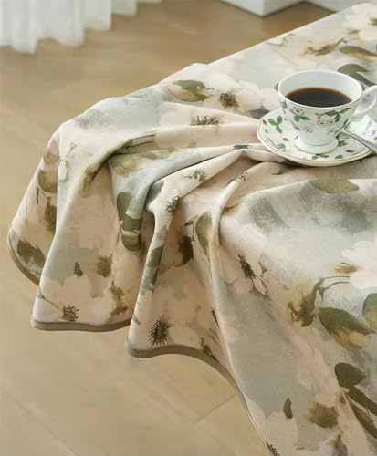 Fennco Styles Spring Blossom Print Tablecloth 56" W x 72" L