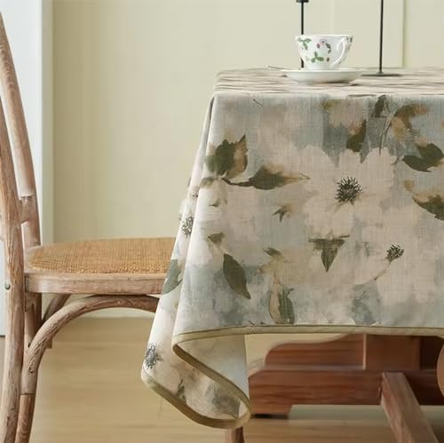 Fennco Styles Spring Blossom Print Tablecloth 56" W x 72" L
