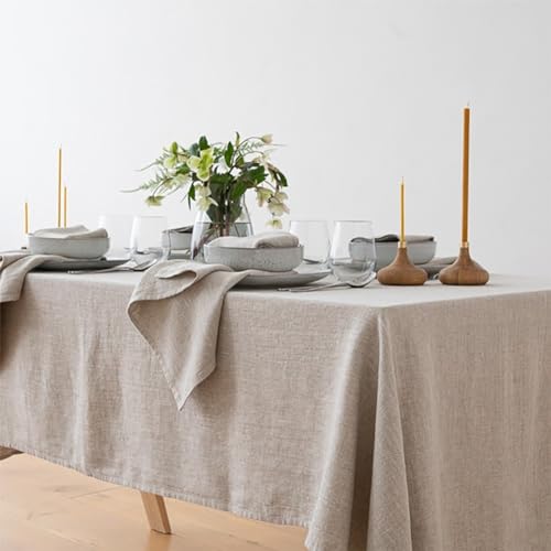 Fennco Styles Classic Everyday Design Solid Color Tablecloth