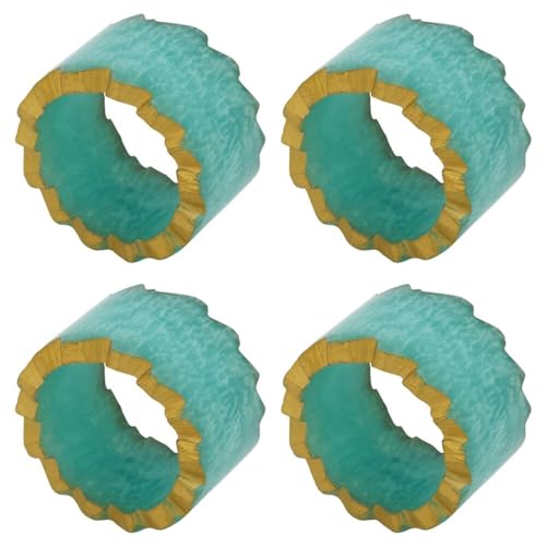 Fennco Styles Resin Artistry Decorative Napkin Rings, Set of 4