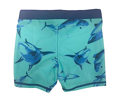 stylesilove Toddler Kid Boys Playful Shark Printed Swim Shorts Quick Dry Bathing Suit Beach Pool Swim Trunks