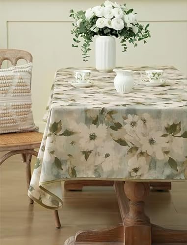 Fennco Styles Spring Blossom Print Tablecloth 56" W x 72" L