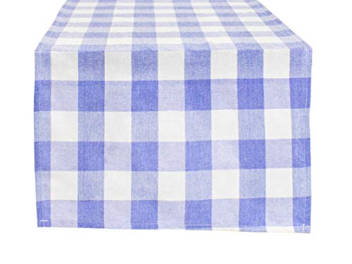 Fennco Styles Country Buffalo Check Soft Tablecloth - Classic Check Table Linen for Everyday Use, Family Gathering, Indoor Outdoor Parties and Special Occasion