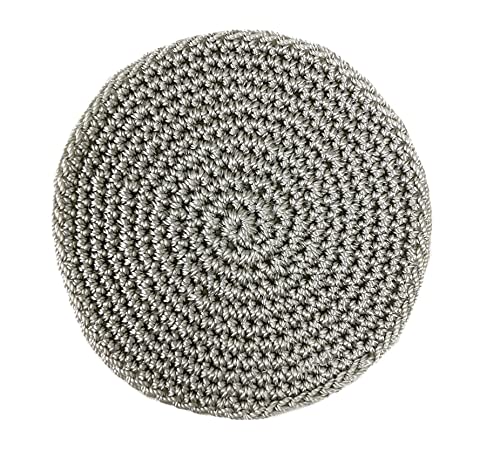 Fennco Styles Handmade Crochet Cocktail Drink Coasters 5-Inch Round, Set of 4 - Doilies for Everyday Use, Holiday, Farmhouse, Décor, Tea Party and Special Occasion