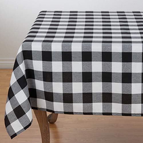 Fennco Styles Buffalo Plaid Collection Classic Checked Cotton Blend Table Linens, Varity Colors Table Cover for Banquets, Christmas, Special Events and Home Décor