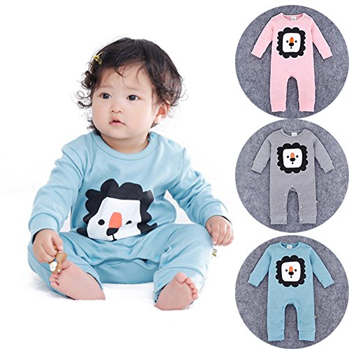 stylesilove Cute Lion Coverall Baby Unisex Cotton Romper