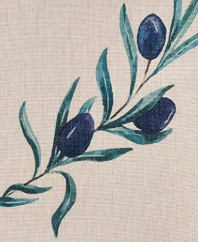 Fennco Styles Floriculture Collection Heritage Citrus Flower Botanical Print 18 x 18 Inch Throw Pillow with Case & Insert – Natural Accent Pillow for Couch, Bedroom and Living Room Décor