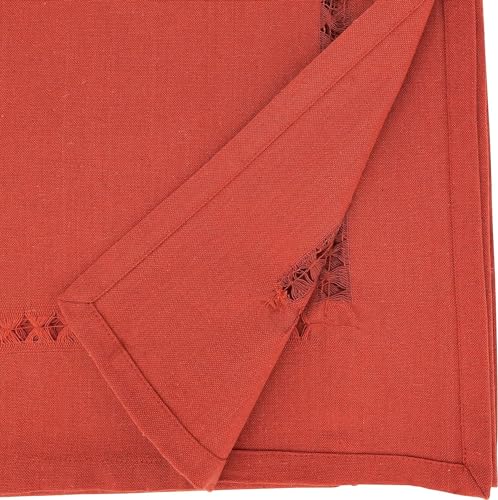 Fennco Styles Classic Solid Color Hemstitch Cotton Table Runner 16" W x 72" L - Black Everyday Table Cover for Home Décor, Dining Table, Banquet, Family Gathering, and Special Occasions