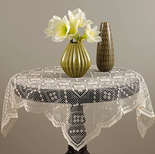 Fennco Styles Handmade All-Over Tuscany Lace Tablecloth