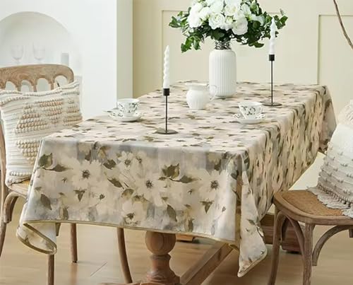 Fennco Styles Spring Blossom Print Tablecloth 56" W x 72" L