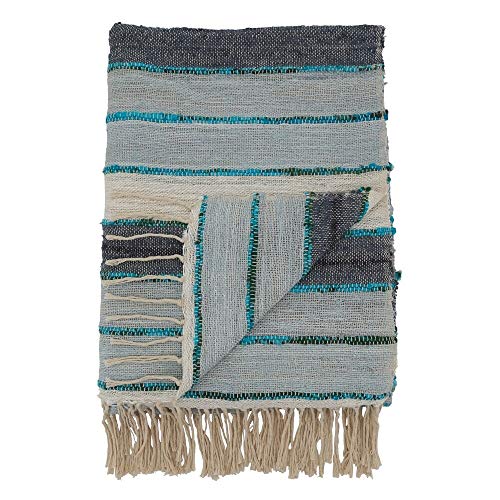 Fennco Styles Luxury Stripe Design Cotton 50 x 67 Inch Throw – Throw Blanket for Bed, Couch, Sofa, Home and Office Décor