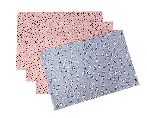 Fennco Styles Reversible Design Cotton Blend Placemats 12" W x 18" L, Set of 4 - Printed Decorative Table Mats for Home Decor, Dining Table, Banquets and Special Events