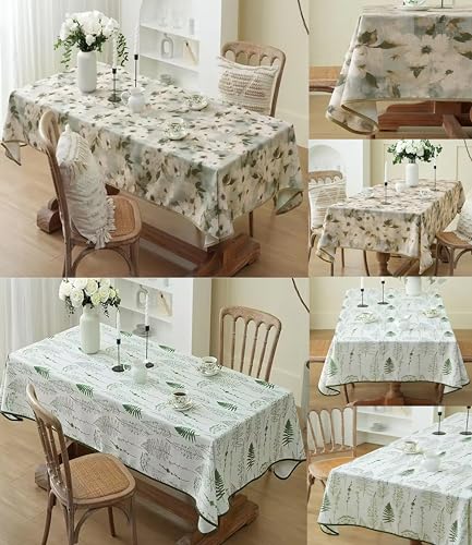 Fennco Styles Spring Blossom Print Tablecloth 56" W x 72" L