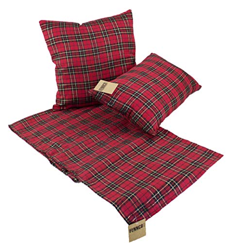 Fennco Styles Holiday Tartan Plaid Dazzle Christmas Decorative Throw Pillow