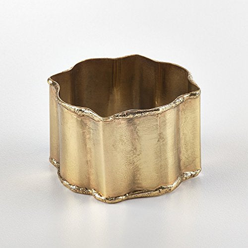 Fennco Styles Collection Classic Design Napkin Ring - 2 Colors - Set of 4