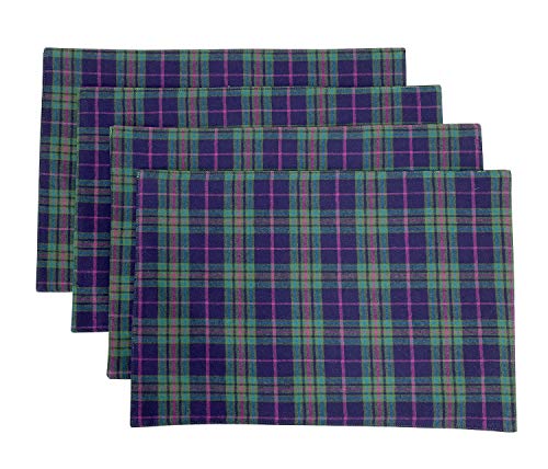 Fennco Styles Rustic Tartan Plaid Cotton Table Runner 16" W x 72" L - Terracotta Table Cover for Home Décor, Dining Table, Banquets, Holiday and Everyday Use