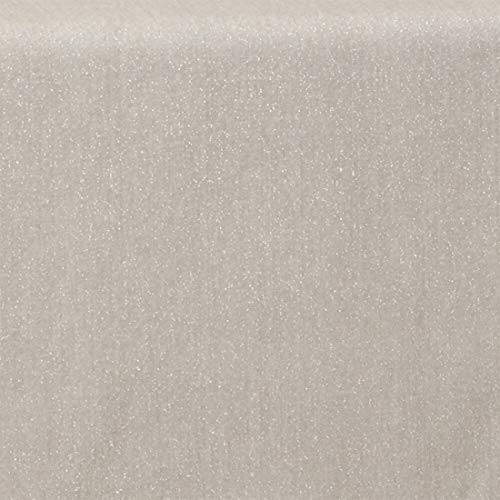Fennco Styles Shimmer Metallic Cotton Table Runner 16" W x 72" L - Silver Table Cover for Home Décor, Dining Table, Banquet, Family Gathering, Holiday, and Special Occasion