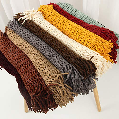 stylesilove Women Cozy Knit Tassel Infinity Loop Scarf - 8 Colors