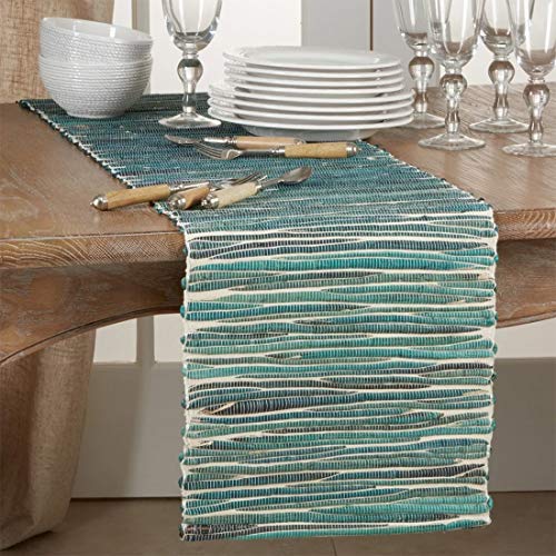 Fennco Styles Woven Chic Texture Water Hyacinth Table Runner Table Cover for Home Décor, Dining Table, Banquets, Holiday and Special Events