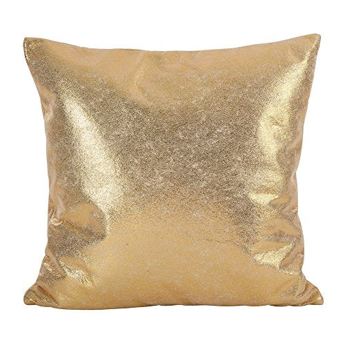 Fennco Styles Metallic Glam Decorative Down Filled Throw Pillow 20" W x 20" L - Shimmering Cushion for Home, Couch, Sofa, Bedroom, Office Décor and Special Occasion