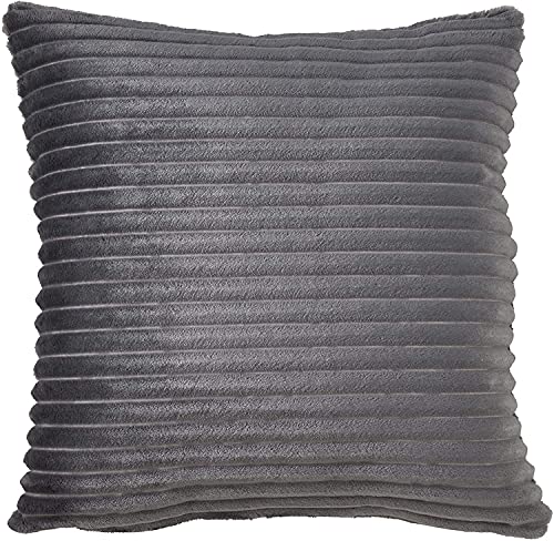 Fennco Styles Plush Faux Rabbit Fur Throw Pillow 18" W x 18" L – Cushion for Couch, Bedroom, Living Room and Office Décor