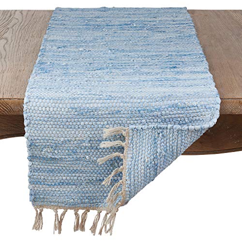 Fennco Styles Amalfi Collection Rustic Tasseled Chindi 100% Pure Cotton Home Décor – Variety Colors Home Décor for Banquets, Dinner Parties, Special Events and Home Décor