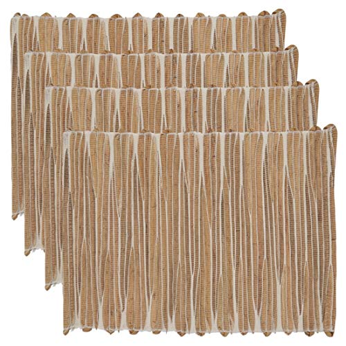 Fennco Styles Woven Chic Texture Water Hyacinth Table Runner Table Cover for Home Décor, Dining Table, Banquets, Holiday and Special Events