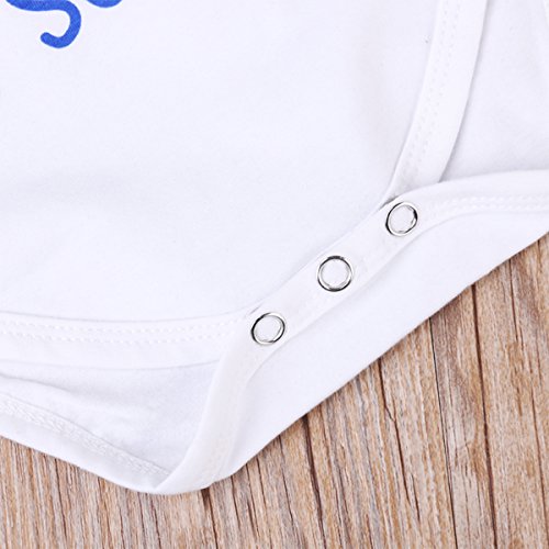 stylesilove Unisex Infant Baby IF MOM SAYS No My Aunt Will SAY YES Short Sleeve Romper White Cotton Bodysuit