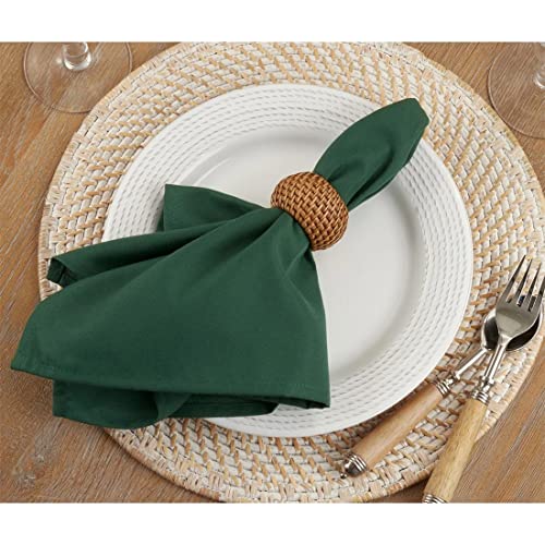 Fennco Styles Classic Solid Design Napkins, 20-inch Square, Set of 4