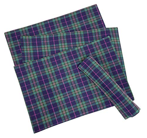 Fennco Styles Rustic Tartan Plaid Cotton Table Runner 16" W x 72" L - Terracotta Table Cover for Home Décor, Dining Table, Banquets, Holiday and Everyday Use
