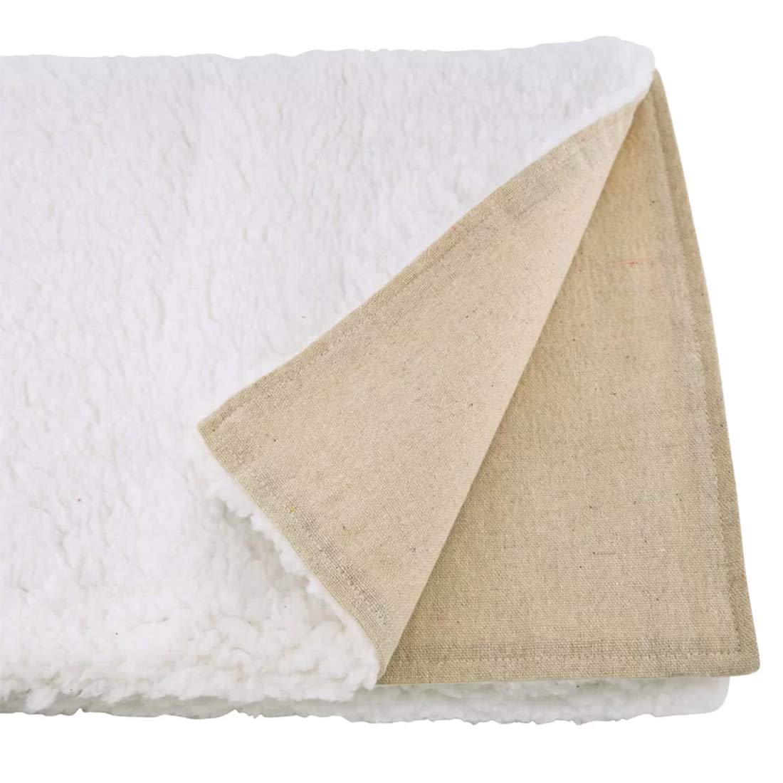 Fennco Styles Soft Plush Sherpa Table Runner 16 x 72 Inch - White Table Cover for Home Décor, Holiday, Banquets, Family Gathering and Special Events