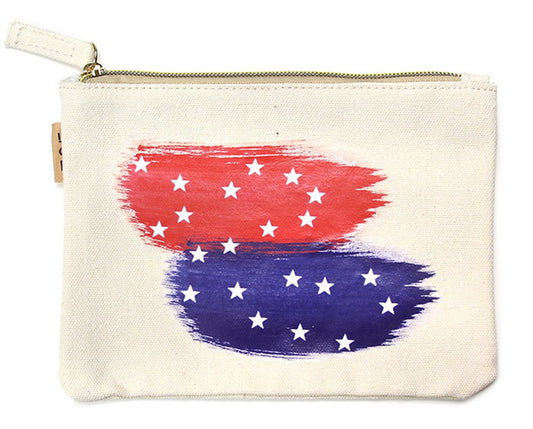 StylesILove 100% Cotton Multi-use Makeup Cosmetic Travel Clutch Pouch Bag (USA)