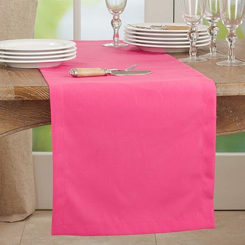 Fennco Styles Classic Everyday Design Solid Color Table Runner 16 x 72 Inch - Table Cover for Home Décor, Banquets, Family Gathering and Special Occasion