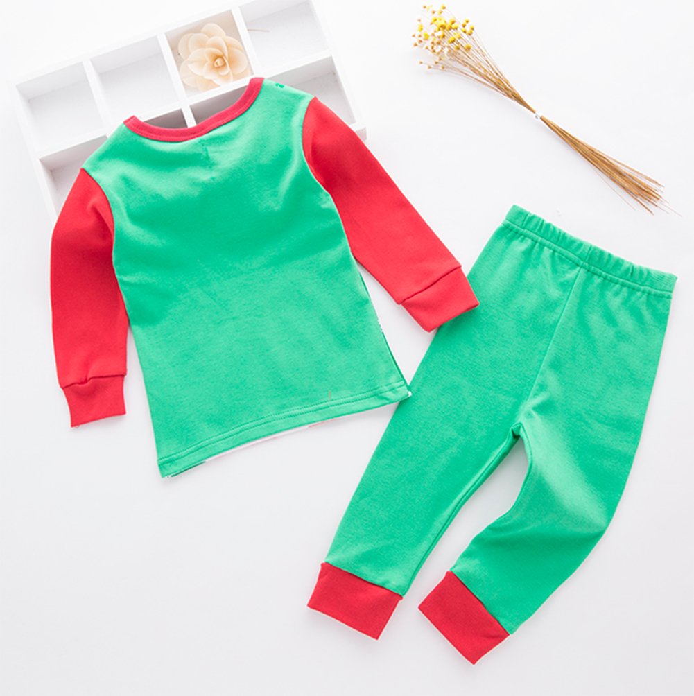 stylesilove Holiday Season Kids Baby Shirt and Pant 2-pc Pajamas Set