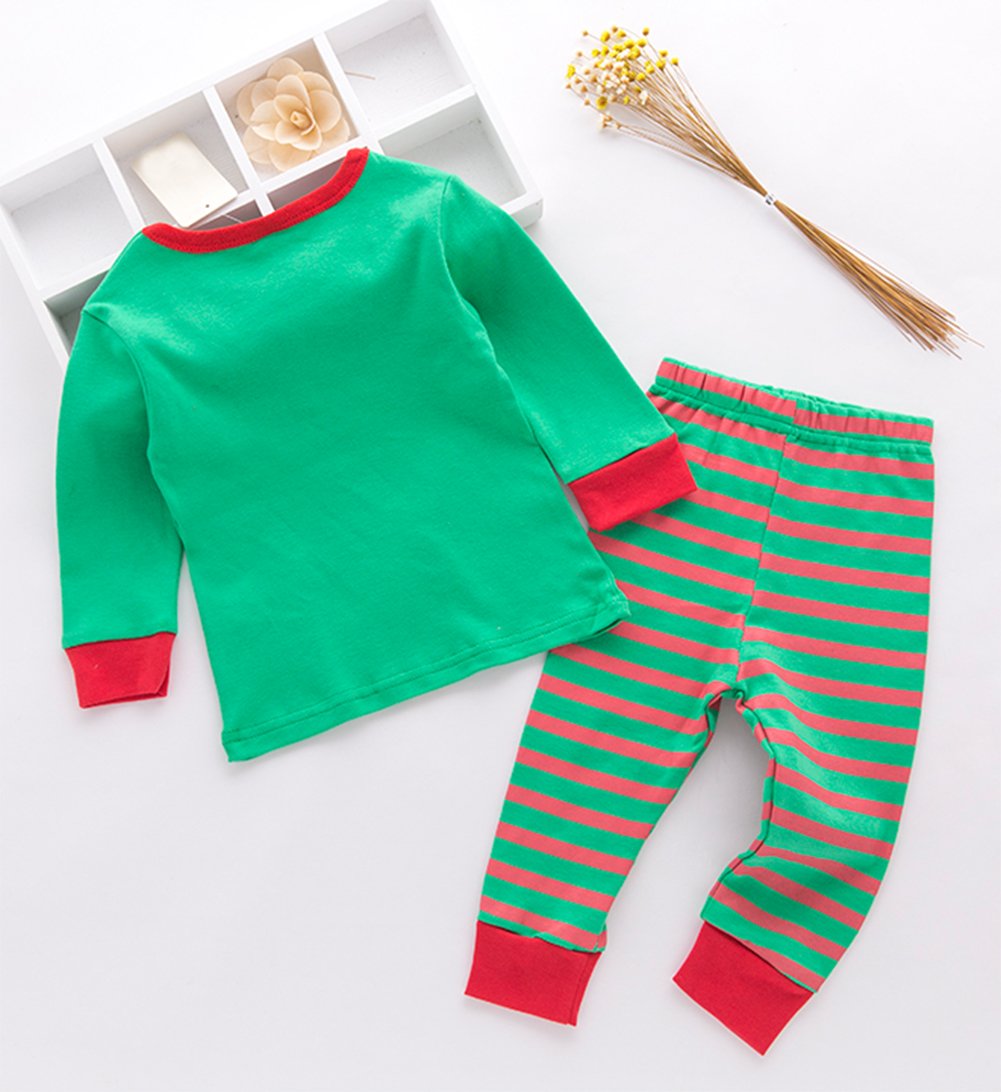 stylesilove Holiday Season Kids Baby Shirt and Pant 2-pc Pajamas Set