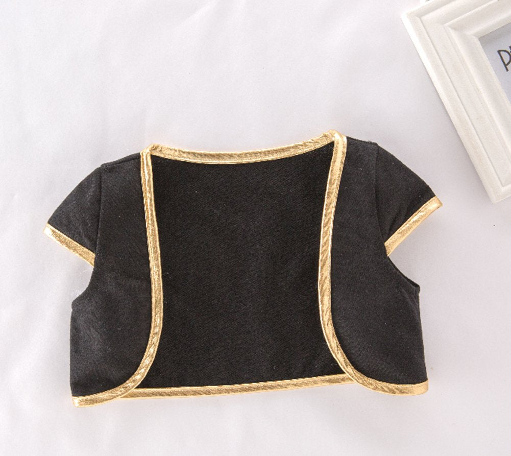 stylesilove Infant Baby Boy Cap'N Stinker Pirate Jumpsuit, Vest, Hat and Belt 4pcs Halloween Outfit Festival Clothing Set
