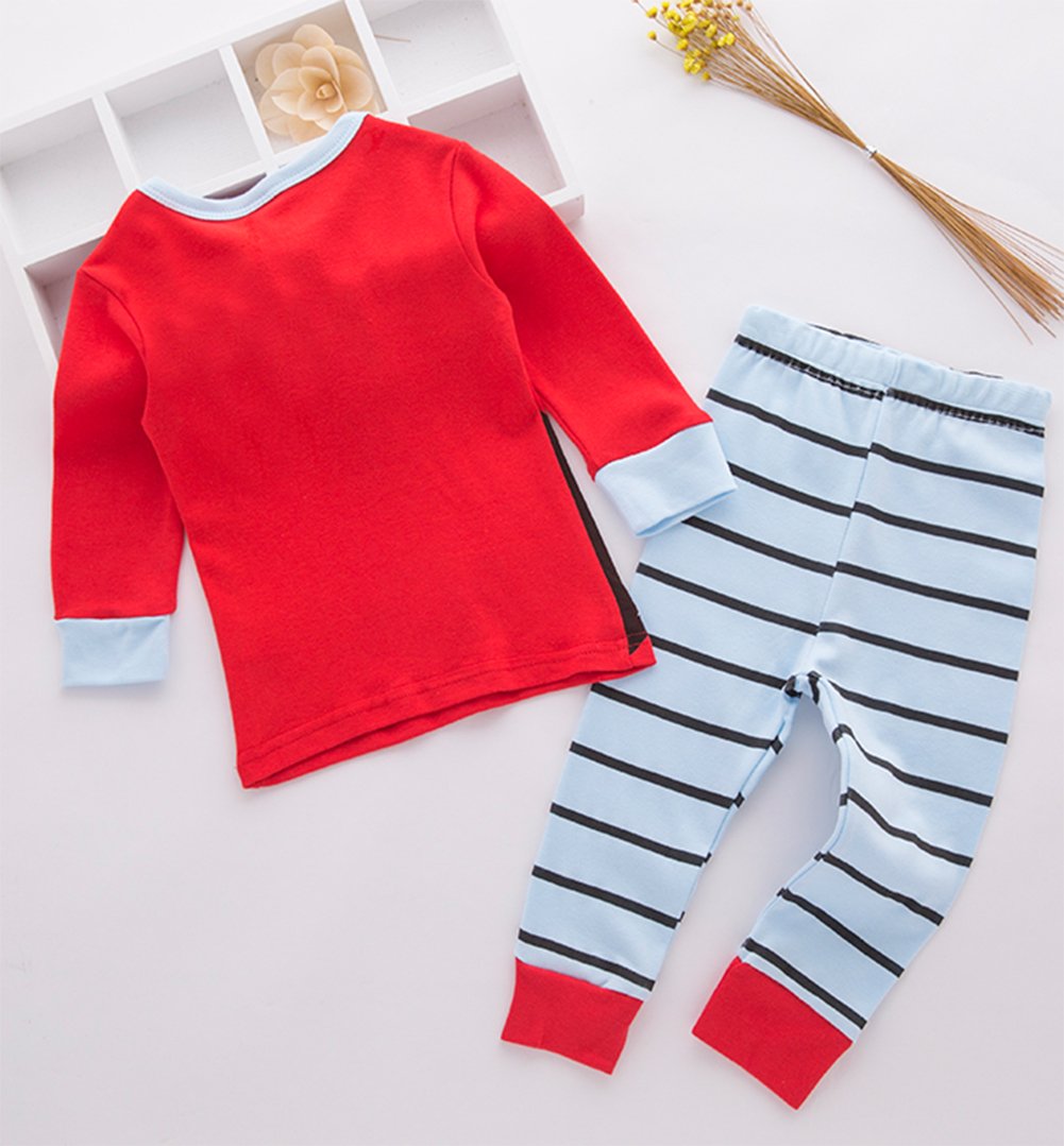 stylesilove Holiday Season Kids Baby Shirt and Pant 2-pc Pajamas Set