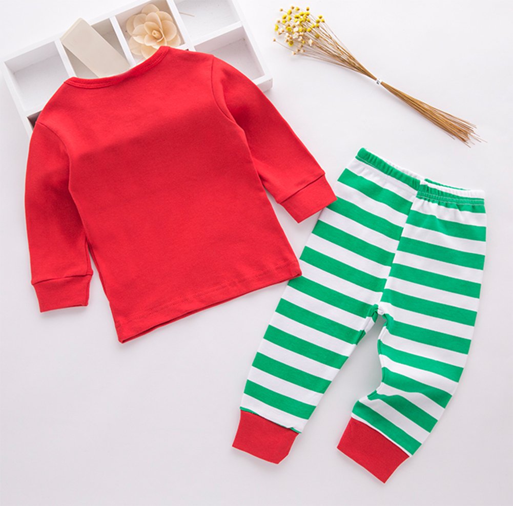 stylesilove Holiday Season Kids Baby Shirt and Pant 2-pc Pajamas Set