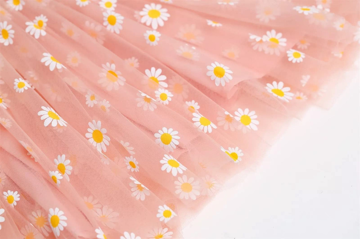 stylesilove Baby Toddler Girls Sleeveless Fruit Daisy Mesh Tulle Flower Girl Dress Birthday Wedding Party Tutu Sundress