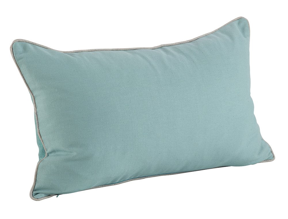 Fennco Styles Shimmering Rhinestone Crystal Down Filled Pillow (12"x20", Aqua)
