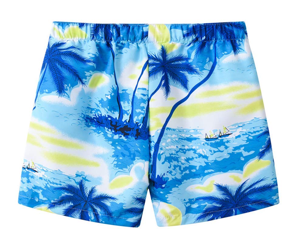 Styles I Love Little Boys Tropical Palm Tree Print Swim Shorts Bathing Suit Beach Pool Boy Swim Trunks
