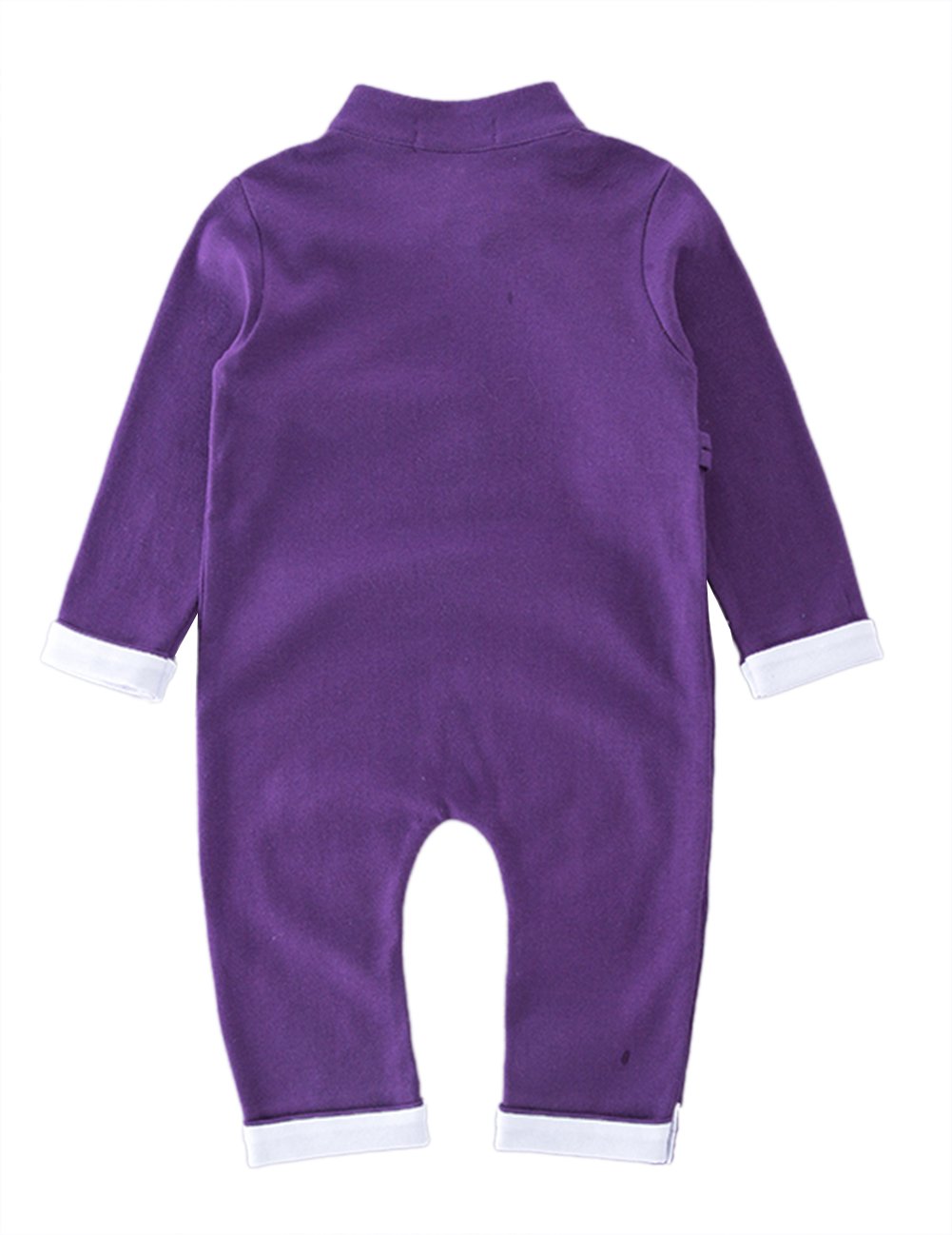 stylesilove Cute Traditional Asian Style Cotton Baby Boy Romper Costume