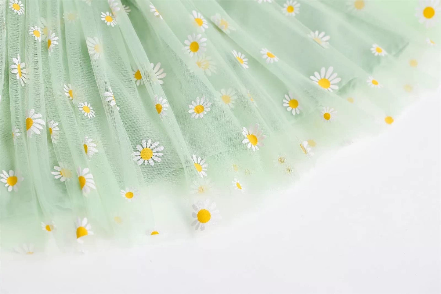 stylesilove Baby Toddler Girls Sleeveless Fruit Daisy Mesh Tulle Flower Girl Dress Birthday Wedding Party Tutu Sundress