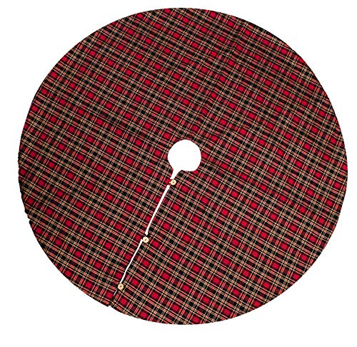 Fennco Styles Highland Holiday Red & Black Plaid Design 13"x19" Stocking