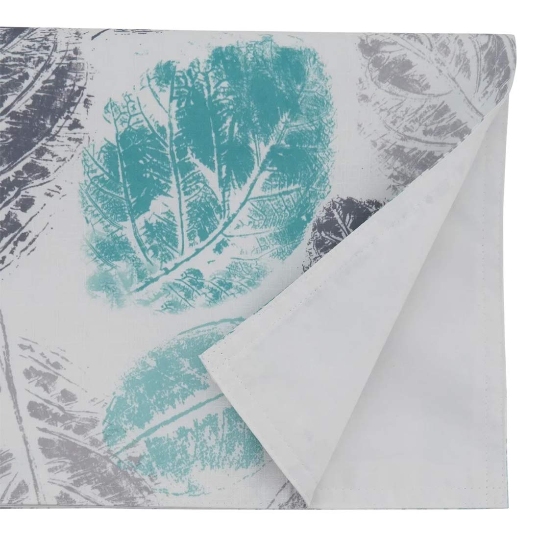 Fennco Styles Aesthetic Leaf Print Table Runner - Mint Table Cover for Home Décor, Dining Table, Banquets, Family Gathering and Special Events