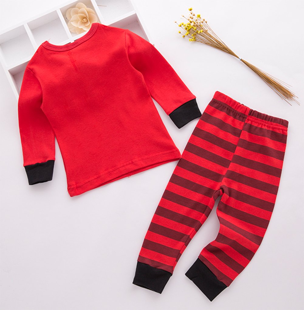 stylesilove Holiday Season Kids Baby Shirt and Pant 2-pc Pajamas Set