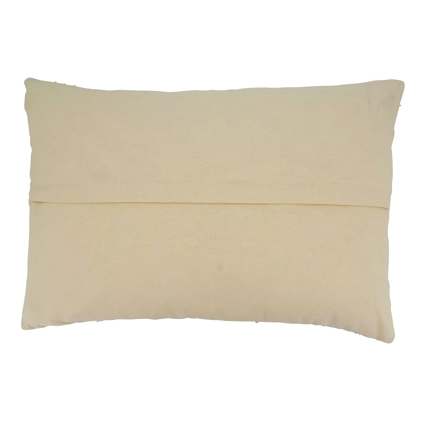 Fennco Styles Modern Textured Cotton Decorative Throw Pillow 16" W x 24" L - Blue Woven Cushion for Home, Couch, Bedroom, Living Room and Office Décor