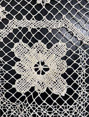 Fennco Styles Handmade All-Over Tuscany Lace Tablecloth