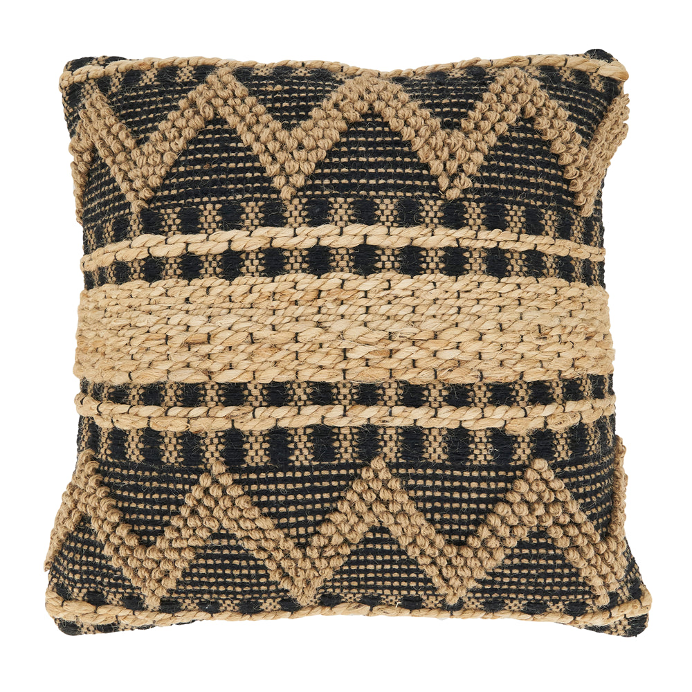 Woven Zig Zag Pillow - Poly Filled