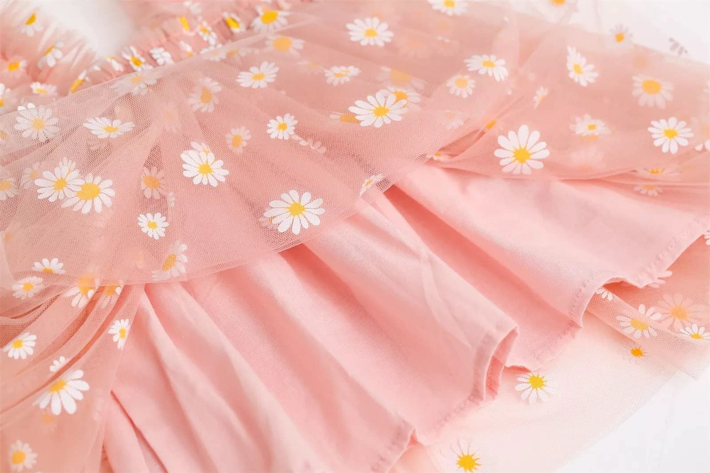 stylesilove Baby Toddler Girls Sleeveless Fruit Daisy Mesh Tulle Flower Girl Dress Birthday Wedding Party Tutu Sundress